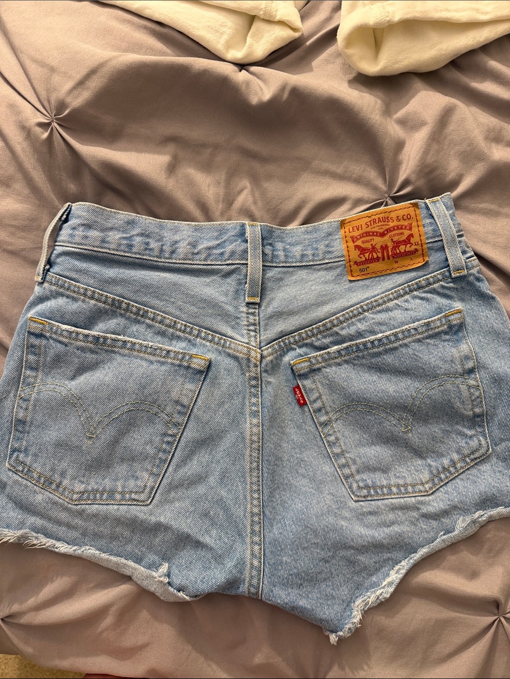Levi's Light Wash Denim High-Waist Women's Shorts